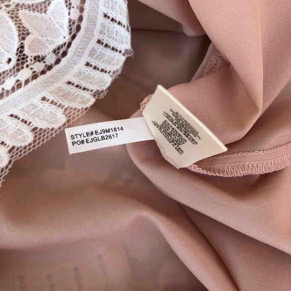 Eliza J Cotton Blend Puff 3/4 Sleeves Ivory Lace Nude Line Back Zipper Dress 10 - Picture 11 of 16